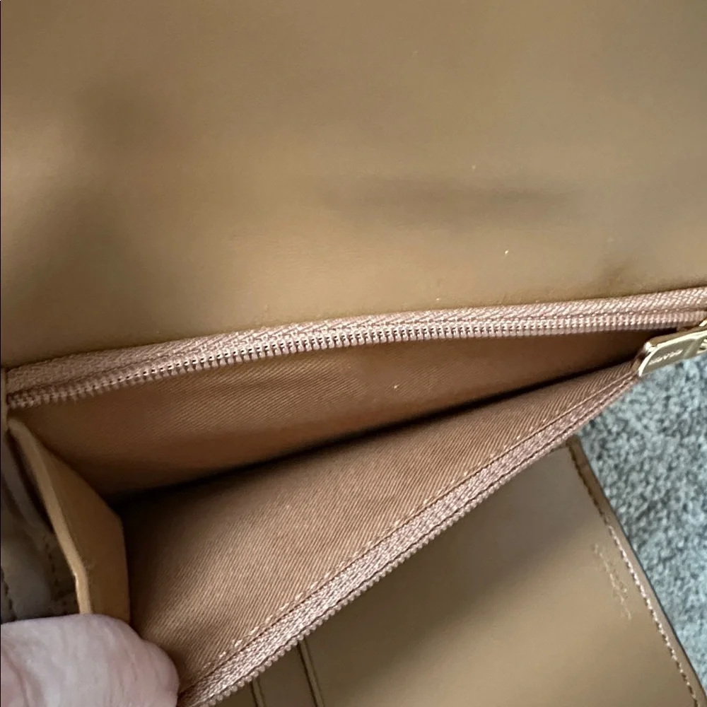 Coach Jade Medium Envelope Wallet‎ In Signature Canvas Khaki Chalk 87935